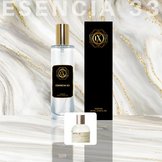 Escencia 33 (inspirado en Santal 33 Le Labo)